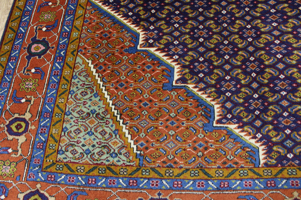 VINTAGE PERSIAN TABRIZ CARPET WITH HERATI DESIGN 295 X 195 CM