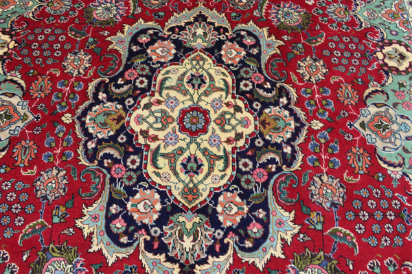 SIGNED PERSIAN TABRIZ CARPET WITH GREAT DESIGN AND SUPERB COLOURS  340 X 240 CM