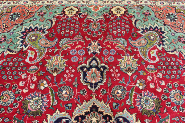 SIGNED PERSIAN TABRIZ CARPET WITH GREAT DESIGN AND SUPERB COLOURS  340 X 240 CM