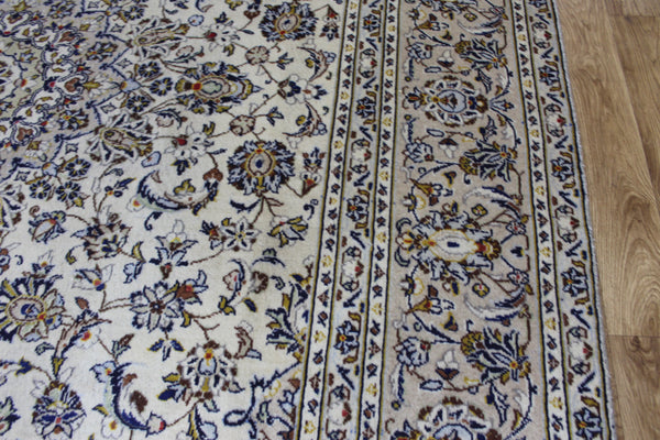 FINE HANDMADE PERSIAN KASHAN CARPET FLORAL DESIGN 343 X 235 CM