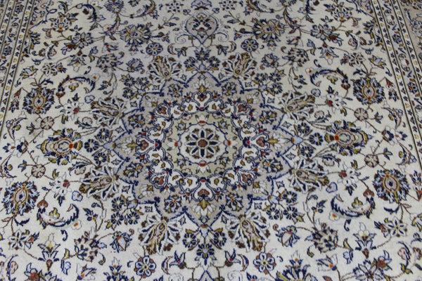 FINE HANDMADE PERSIAN KASHAN CARPET FLORAL DESIGN 343 X 235 CM