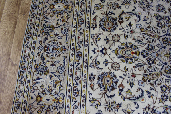 FINE HANDMADE PERSIAN KASHAN CARPET FLORAL DESIGN 343 X 235 CM