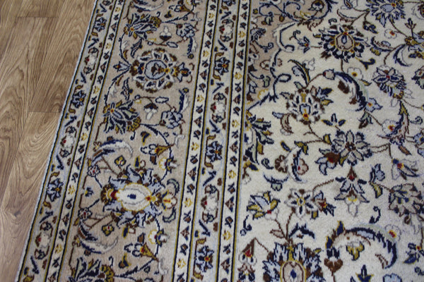 FINE HANDMADE PERSIAN KASHAN CARPET FLORAL DESIGN 343 X 235 CM