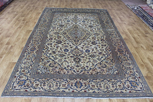 OLD PERSIAN KASHAN CARPET FLORAL DESIGN 298 X 192 CM