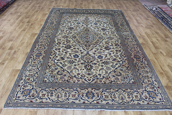 OLD PERSIAN KASHAN CARPET FLORAL DESIGN 298 X 192 CM