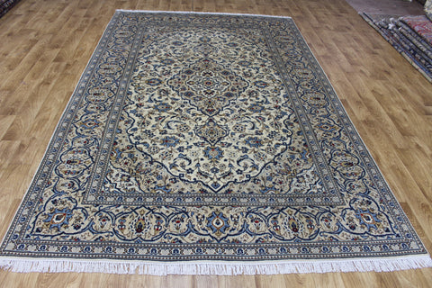 FINE HANDMADE PERSIAN KASHAN CARPET FLORAL DESIGN 300 X 193 CM