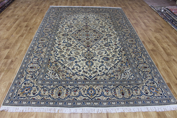 FINE HANDMADE PERSIAN KASHAN CARPET FLORAL DESIGN 300 X 193 CM