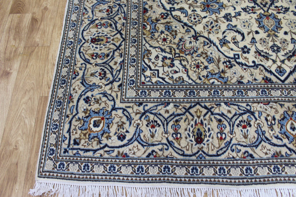 FINE HANDMADE PERSIAN KASHAN CARPET FLORAL DESIGN 300 X 193 CM