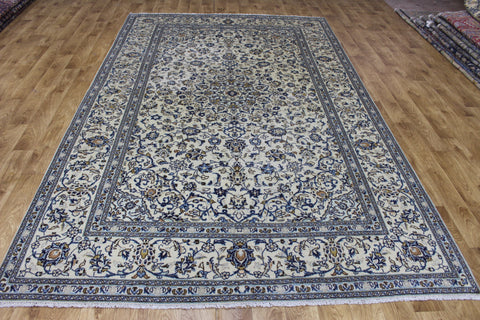 FINE HANDMADE PERSIAN KASHAN CARPET FLORAL DESIGN 317 X 197 CM