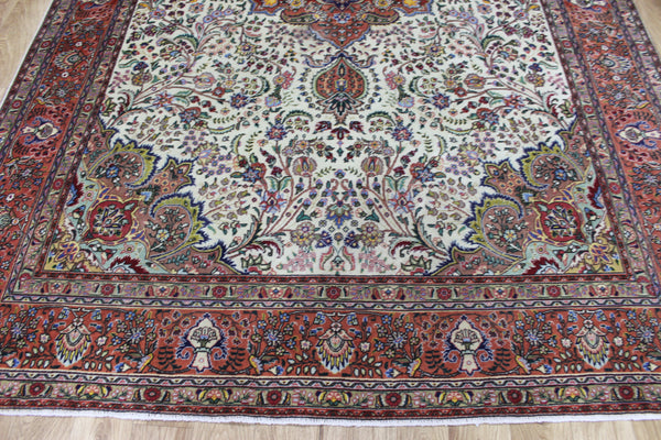 FINE PERSIAN TABRIZ CARPET EXCELLENT FLORAL DESIGN AND SUPERB COLURS 310 X 200 CM