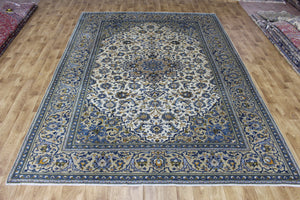 FINE HANDMADE PERSIAN KASHAN CARPET FLORAL DESIGN 338 X 245 CM