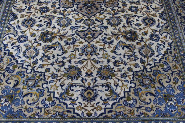 FINE HANDMADE PERSIAN KASHAN CARPET FLORAL DESIGN 338 X 245 CM