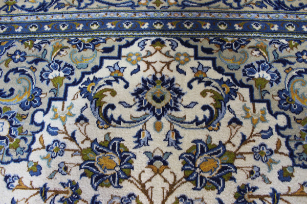 FINE HANDMADE PERSIAN KASHAN CARPET FLORAL DESIGN 338 X 245 CM