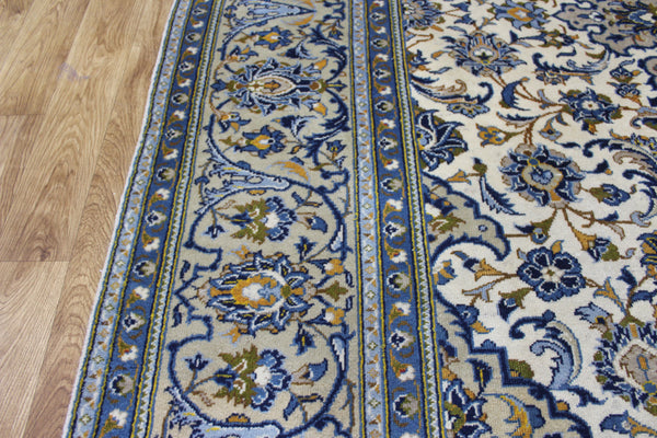 FINE HANDMADE PERSIAN KASHAN CARPET FLORAL DESIGN 338 X 245 CM