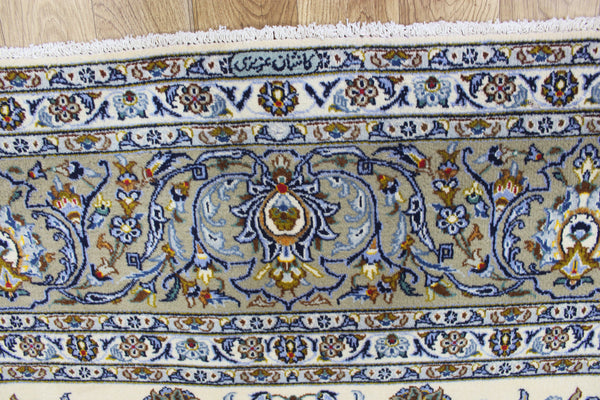 SIGNED HANDMADE PERSIAN KASHAN CARPET WITH GREAT DESIGN AND SUPERB COLOURS 390 X 300 CM