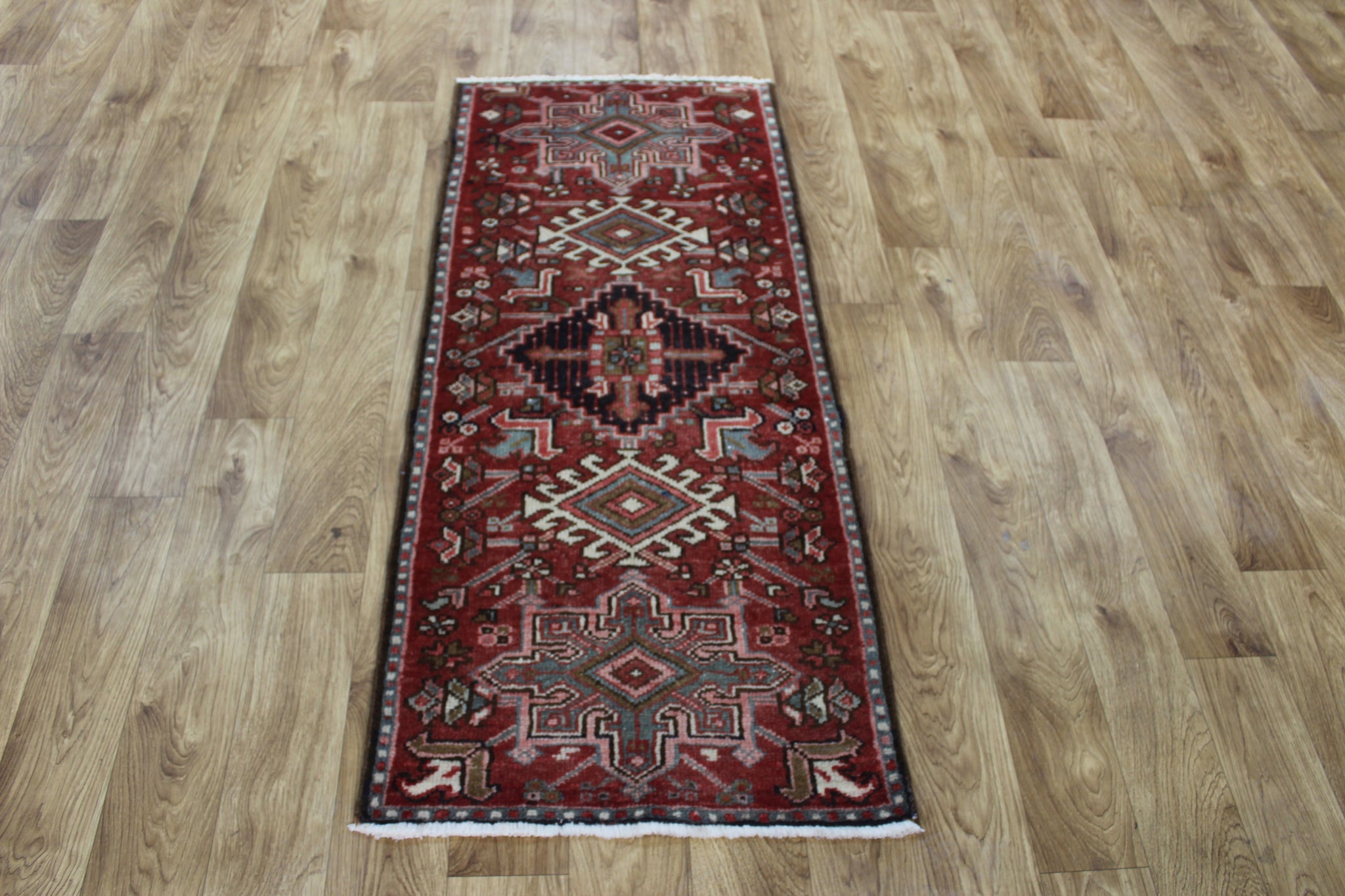 Antique Persian Karaja runner of traditional design 140 x 80  cm