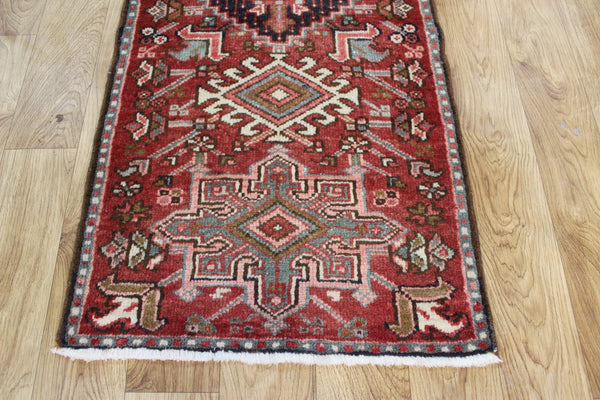 Antique Persian Karaja runner of traditional design 140 x 80  cm