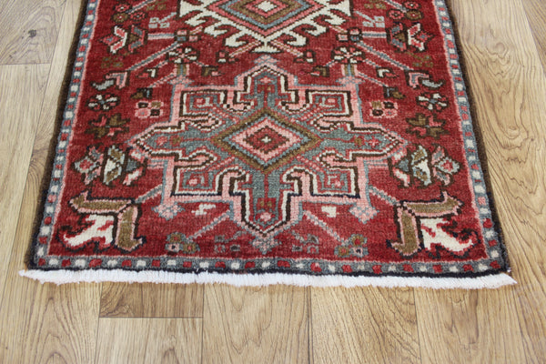 Antique Persian Karaja runner of traditional design 140 x 80  cm