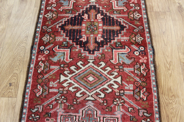 Antique Persian Karaja runner of traditional design 140 x 80  cm