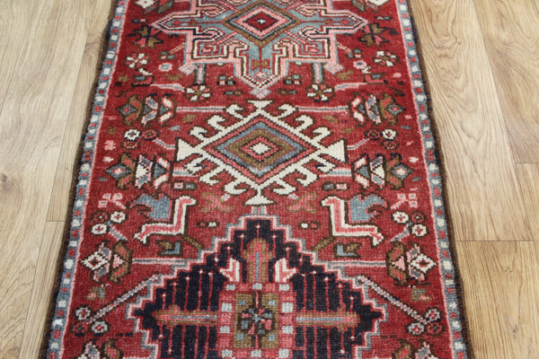 Antique Persian Karaja runner of traditional design 140 x 80  cm