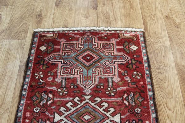 Antique Persian Karaja runner of traditional design 140 x 80  cm