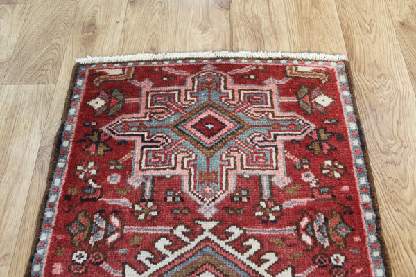 Antique Persian Karaja runner of traditional design 140 x 80  cm