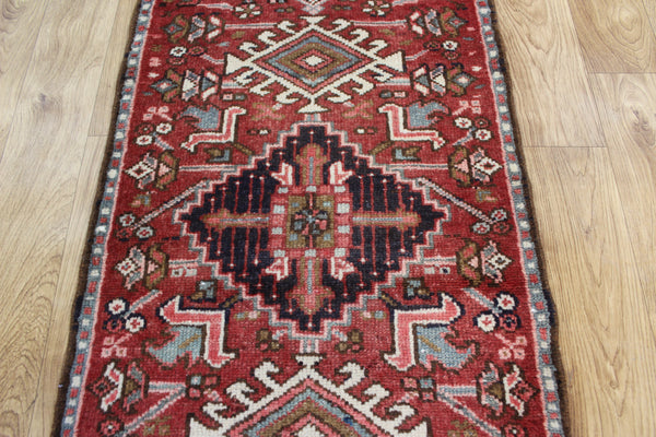 Antique Persian Karaja runner of traditional design 140 x 80  cm