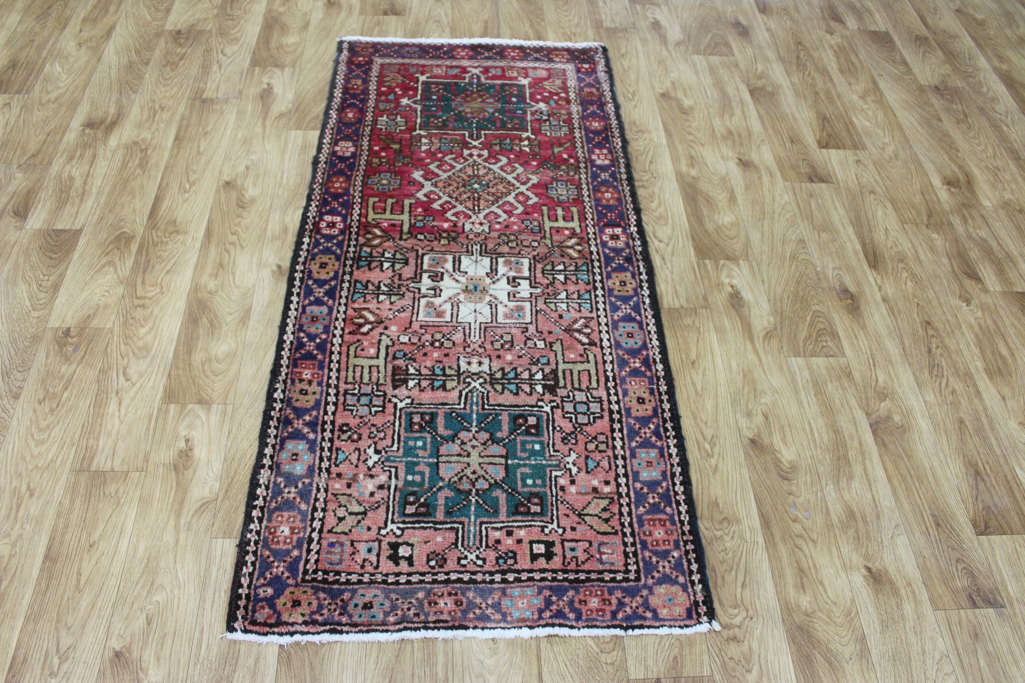 Antique Persian Karajeh runner of traditional design 155 x 72 cm