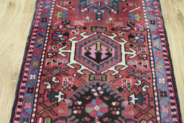 Vintage Persian Karaja runner of traditional design 205 x 65 cm