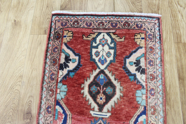 VINTAGE PERSIAN TABRIZ WOOL RUNNER 130 X 47