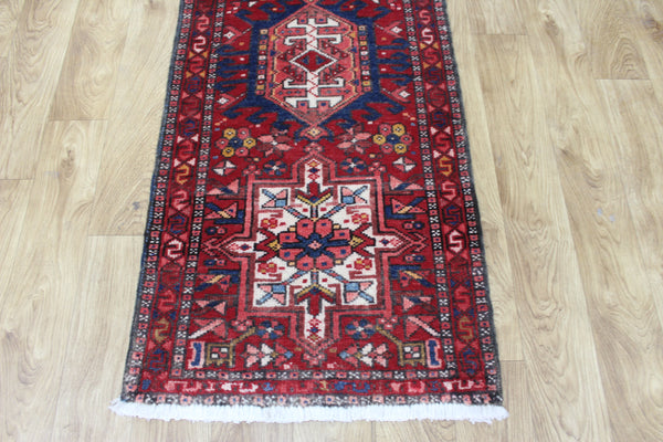 Vintage Persian Karaja runner of traditional design 225 x 60 cm