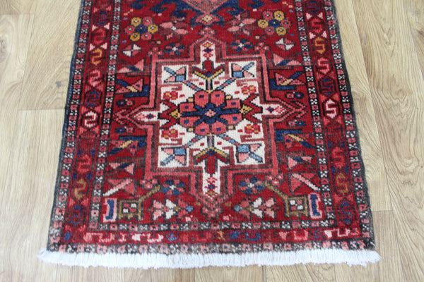 Vintage Persian Karaja runner of traditional design 225 x 60 cm