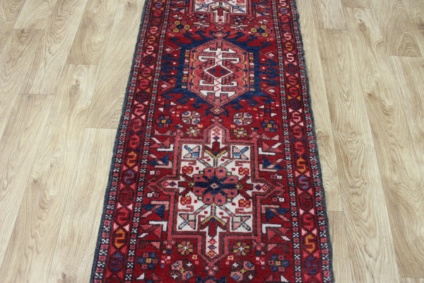 Vintage Persian Karaja runner of traditional design 225 x 60 cm