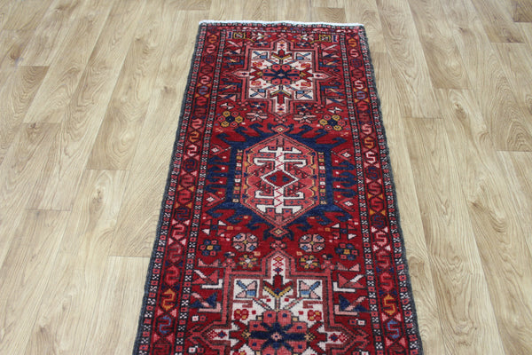 Vintage Persian Karaja runner of traditional design 225 x 60 cm