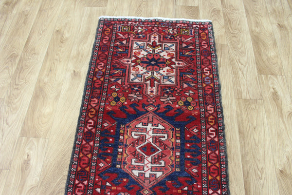 Vintage Persian Karaja runner of traditional design 225 x 60 cm