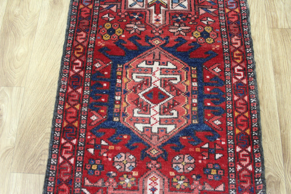 Vintage Persian Karaja runner of traditional design 225 x 60 cm