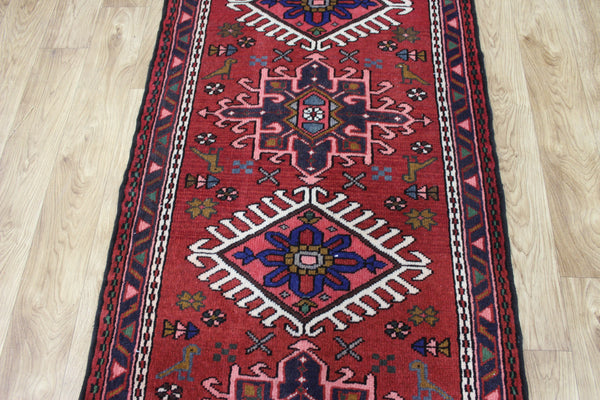 Fine Persian Karajeh Runner, Superb Colours 305 x 75 cm