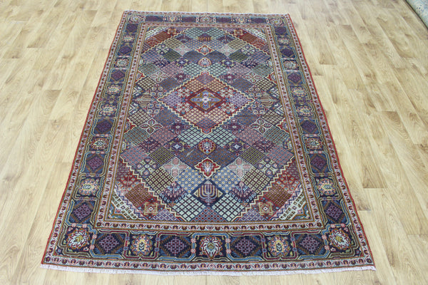 ANTIQUE HANDMADE KASHAN RUG 210 X 135 CM