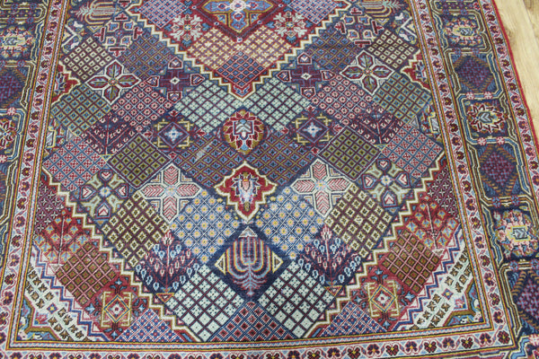 ANTIQUE HANDMADE KASHAN RUG 210 X 135 CM