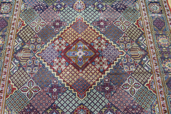 ANTIQUE HANDMADE KASHAN RUG 210 X 135 CM