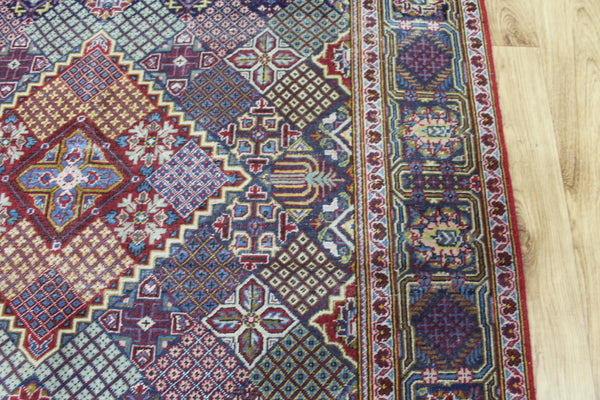 ANTIQUE HANDMADE KASHAN RUG 210 X 135 CM