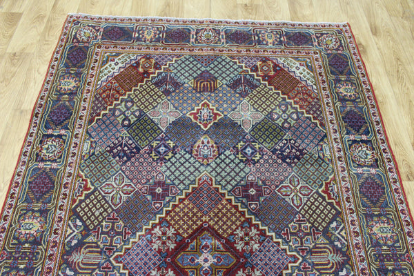 ANTIQUE HANDMADE KASHAN RUG 210 X 135 CM