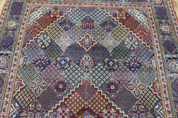 ANTIQUE HANDMADE KASHAN RUG 210 X 135 CM