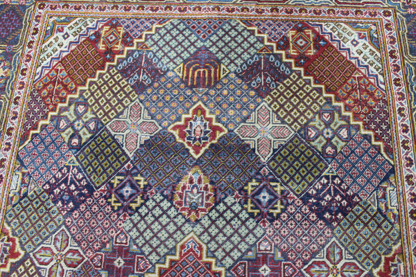 ANTIQUE HANDMADE KASHAN RUG 210 X 135 CM