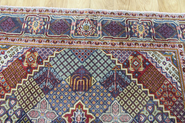 ANTIQUE HANDMADE KASHAN RUG 210 X 135 CM