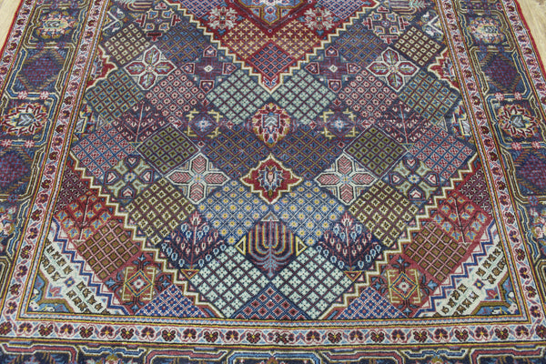 ANTIQUE HANDMADE KASHAN RUG 210 X 133 CM