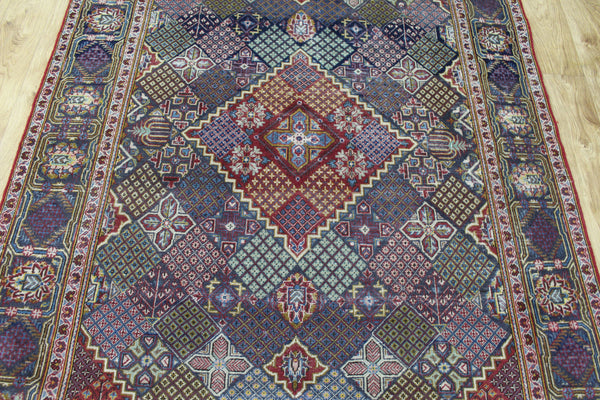 ANTIQUE HANDMADE KASHAN RUG 210 X 133 CM