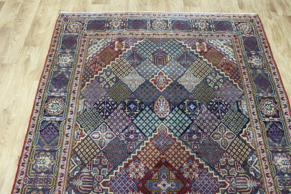 ANTIQUE HANDMADE KASHAN RUG 210 X 133 CM