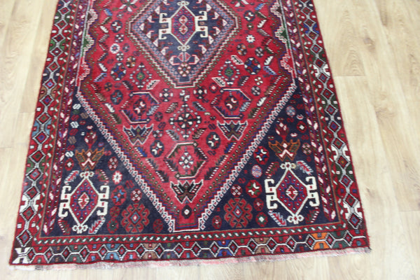 VINTAGE PERSIAN SHIRAZ WOOL RUNNER 285 X 107 CM