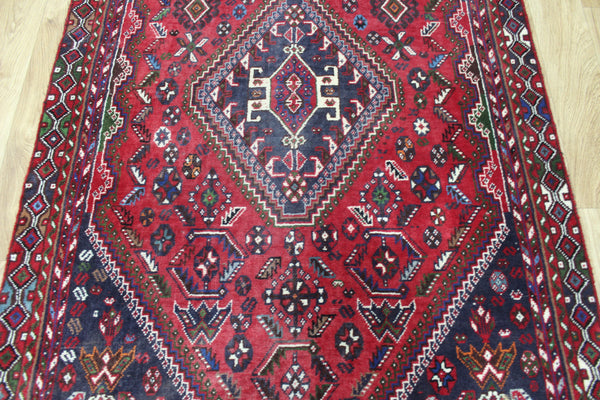 VINTAGE PERSIAN SHIRAZ WOOL RUNNER 285 X 107 CM